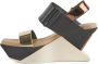 United Nude Bronze Sleehak Sandaal Vrouw Leer Black Dames - Thumbnail 7