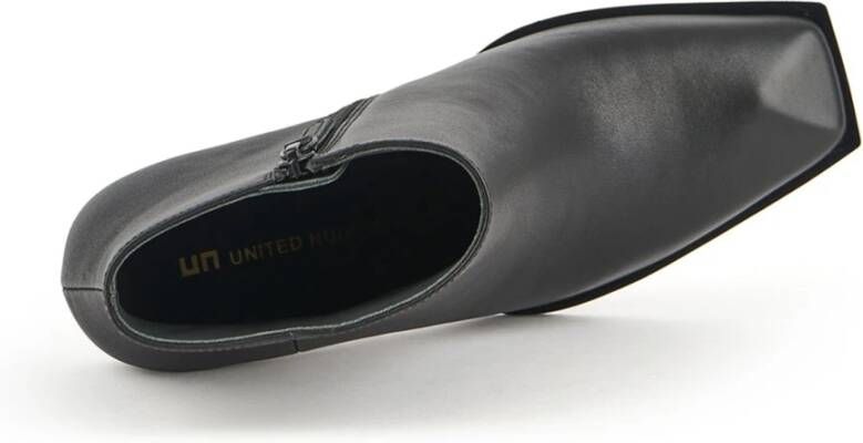 United Nude Metalen Hak Leren Enkellaarsje Black Dames