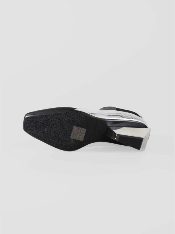 United Nude Zilveren geometrische enkellaars Jacky X Black Dames