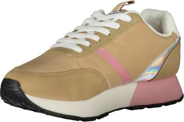 U.s. Polo Assn. Beige Polyester Sneaker met Contrastdetails Beige Heren