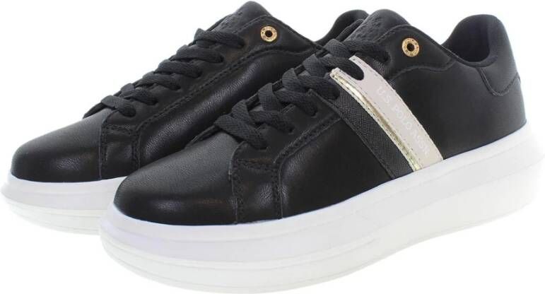 U.s. Polo Assn. Black Sneakers Zwart Dames