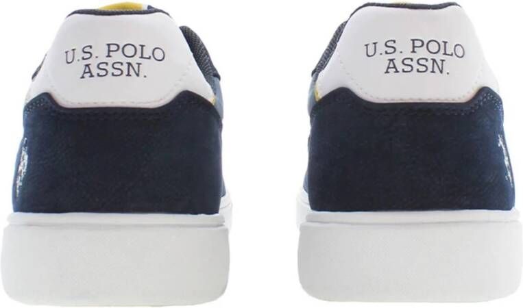 U.s. Polo Assn. Blauwe Sneakers met Contrasterende Details Blue Heren