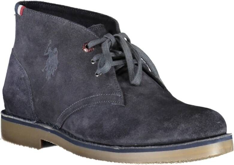 U.s. Polo Assn. Blauwe Veterschoenen Herenlaarzen Blue Heren