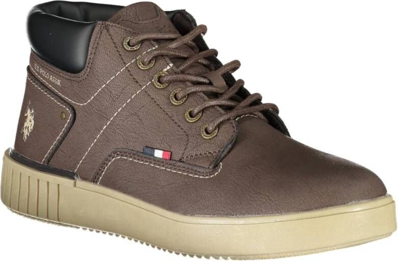 U.s. Polo Assn. Bruine Herenlaars met Contrastdetails Brown Heren