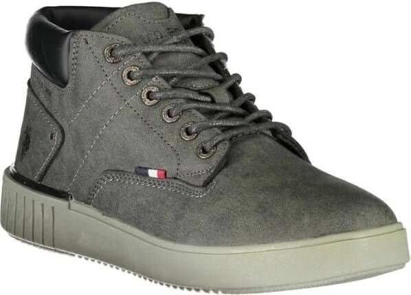 U.s. Polo Assn. Elegante grijze veterschoenen met contrastdetails Gray Dames