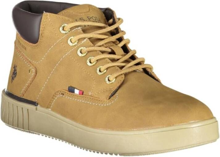 U.s. Polo Assn. Elegante Veterschoenen met Contrastdetails Brown Heren