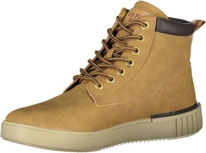 U.s. Polo Assn. Elegante Veterschoenen met Logo-Detail Brown Heren