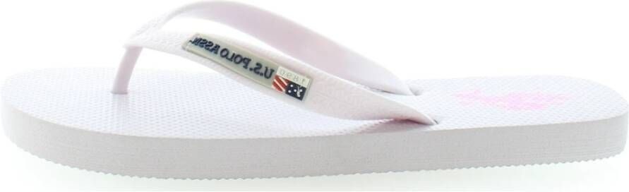 U.s. Polo Assn. Flip Flops White Dames