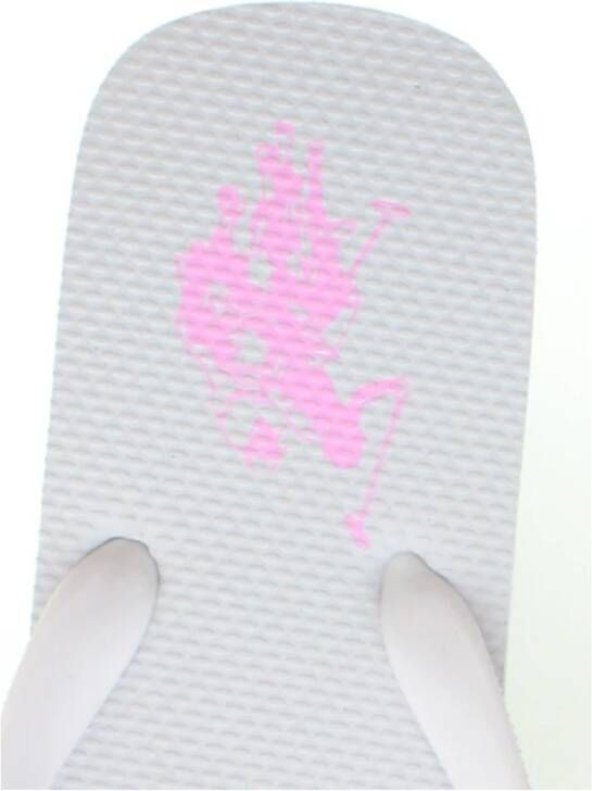 U.s. Polo Assn. Flip Flops White Dames