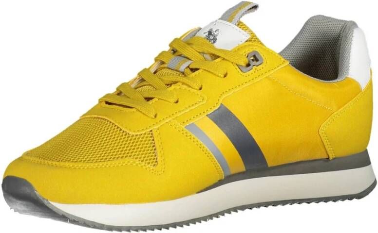 U.s. Polo Assn. Gele Radiant Sports Sneakers met Contrasterende Details Yellow Heren