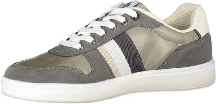 U.s. Polo Assn. Grijze Lace-Up Sports Sneakers met Contrastdetails Gray Heren