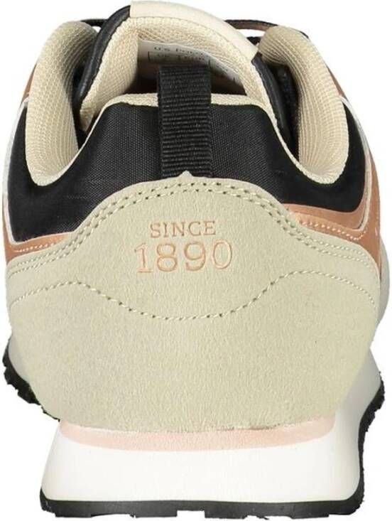 U.s. Polo Assn. Klassieke Sneaker ZwartBeige Vrouwen Polyester Black Dames