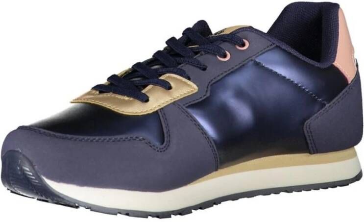 U.s. Polo Assn. Navy en Goud Casual Sneakers Blue Dames