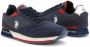 US Polo Assn U.S. POLO ASSN. Nobil Heren Sneakers Schoenen Blauw NOBIL003A-DBL-RED05 - Thumbnail 4