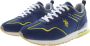 U.s. Polo Assn. Sportieve Blauwe Veterschoenen met Contrastdetails Blue Heren - Thumbnail 6