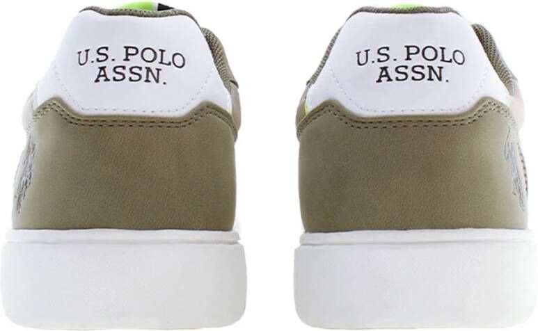 U.s. Polo Assn. Sportieve Groene Veterschoenen met Logo Green Heren