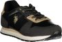 U.s. Polo Assn. Sportieve Zwarte Sneaker met Contrastdetails Black Dames - Thumbnail 2