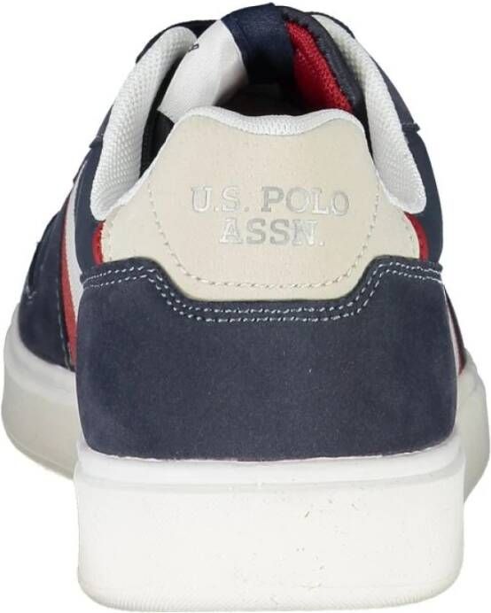 U.s. Polo Assn. Sportieve Vetersneakers met Contrastdetails Blue Heren