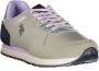 U.s. Polo Assn. Sportieve Zilveren Sneaker met Contrastdetails Gray Dames - Thumbnail 9