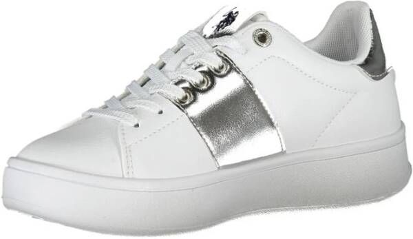 U.s. Polo Assn. Witte Sportieve Veterschoenen White Dames