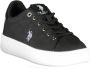 U.s. Polo Assn. Zwarte polyester damessneakers Black Dames - Thumbnail 3