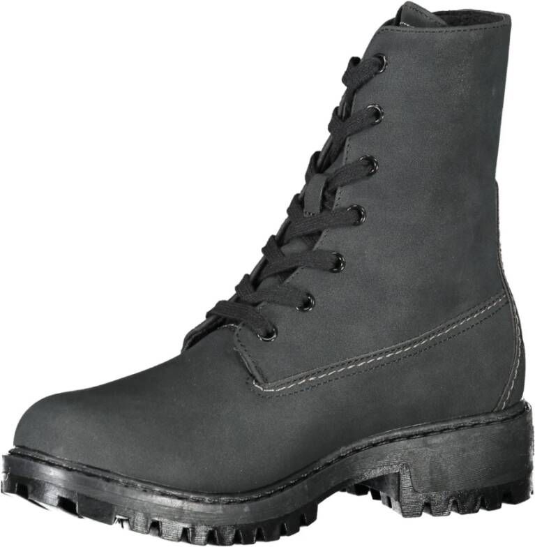 U.s. Polo Assn. Zwarte Veterschoen met Logodetail Black Dames