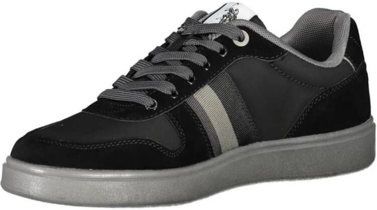 U.s. Polo Assn. Zwarte veterschoenen met contrastdetails Multicolor Heren