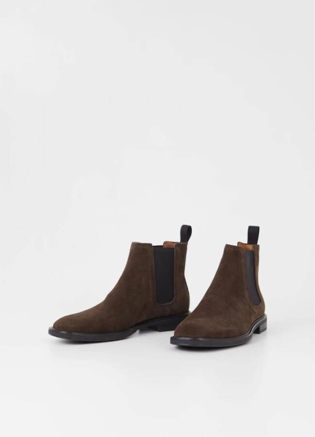 Vagabond Shoemakers Klassieke Chelsea-laarzen in donkerbruin suède Brown Heren