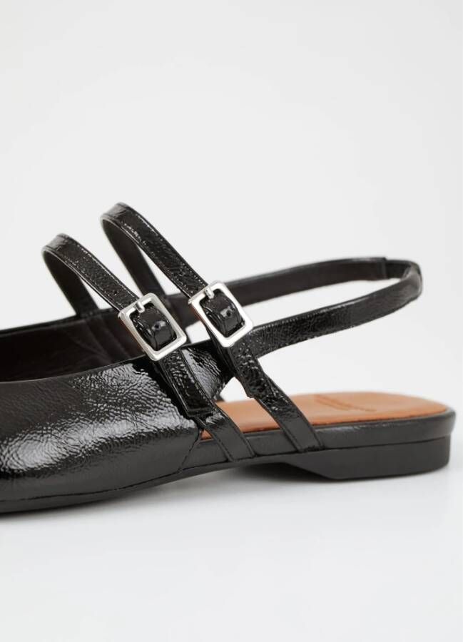 Vagabond Shoemakers Lak Zwart Slingback Schoenen Black Dames