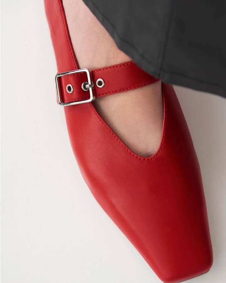 Vagabond Shoemakers Rode Mary Jane Ballet Flats Red Dames