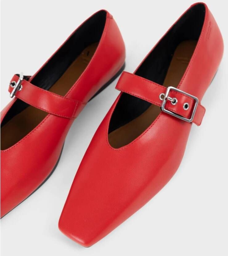 Vagabond Shoemakers Rode Mary Jane Ballet Flats Red Dames