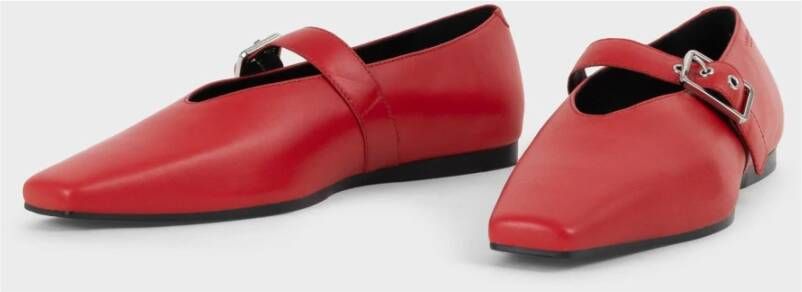 Vagabond Shoemakers Rode Mary Jane Ballet Flats Red Dames