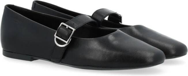 Vagabond Shoemakers Vierkante neus ballerina met bandje Black Dames