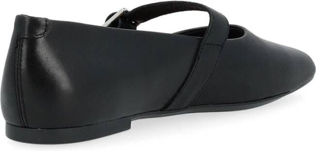 Vagabond Shoemakers Vierkante neus ballerina met bandje Black Dames