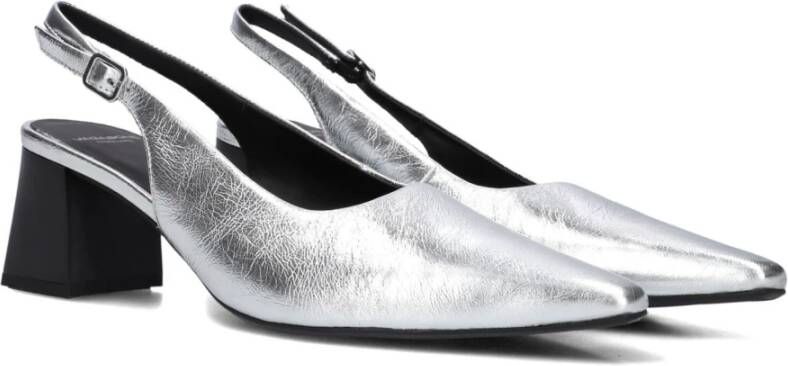 Vagabond Shoemakers Zilveren Slingback Hakken Altea 5740 Gray Dames