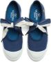 Valentino Blauw witte ballerina sneakers met strikdetails Blue Dames - Thumbnail 4