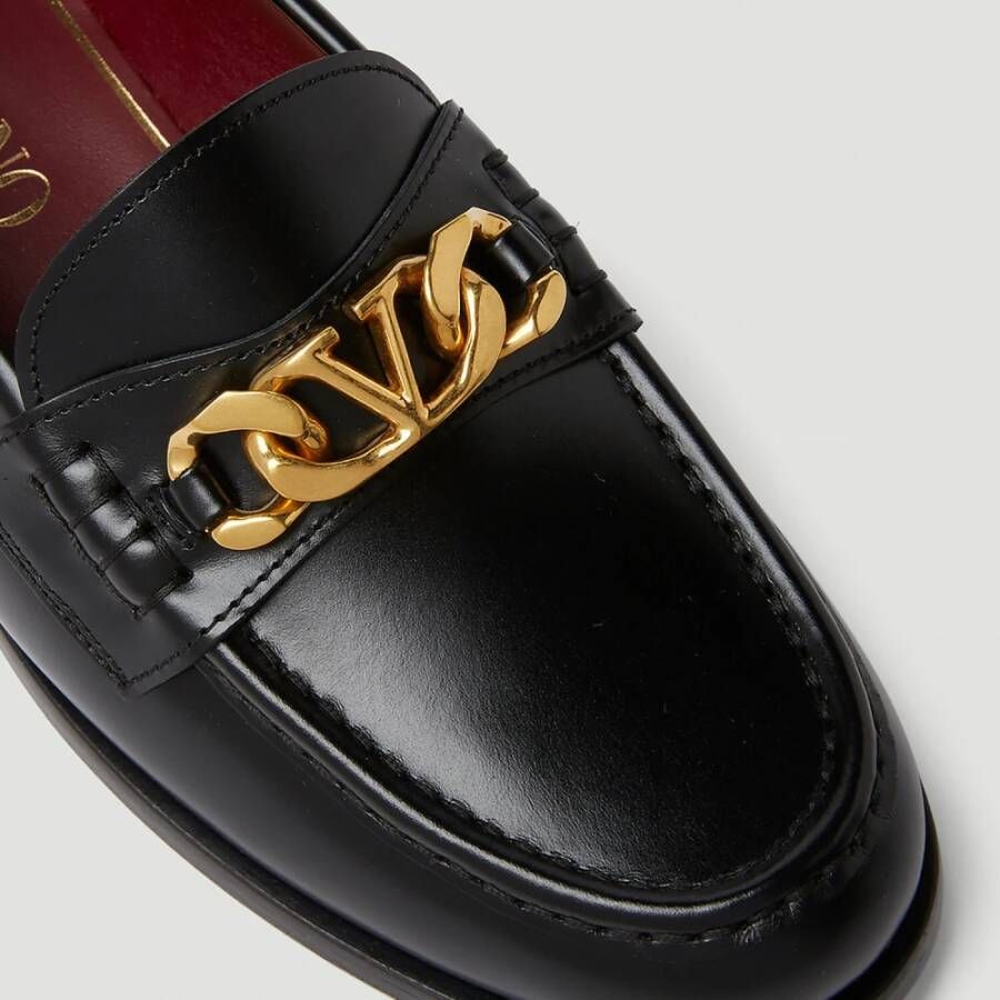 Valentino Chainlord Loafers Black Heren