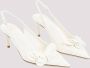 Valentino Garavani Butterfly Ivory Leren Slingback Hakken White Dames - Thumbnail 5