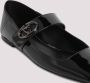 Valentino Garavani Zwarte Leren Ballerina's Elegante Schoenen Black Dames - Thumbnail 4