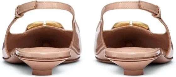 Valentino Garavani Beige Ballerina Schoenen voor Vrouwen Beige Dames