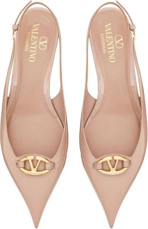 Valentino Garavani Beige Ballerina Schoenen voor Vrouwen Beige Dames