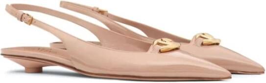 Valentino Garavani Beige Ballerina Schoenen voor Vrouwen Beige Dames