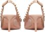 Valentino Garavani Poeder Patentleren Slingback met Rockstud Details Pink Dames - Thumbnail 4