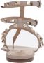 Valentino Garavani Studded Leren Flip-Flop Sandalen Beige Dames - Thumbnail 3