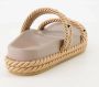 Valentino Garavani Beige Rockstud Platform Sandalen Beige Dames - Thumbnail 4