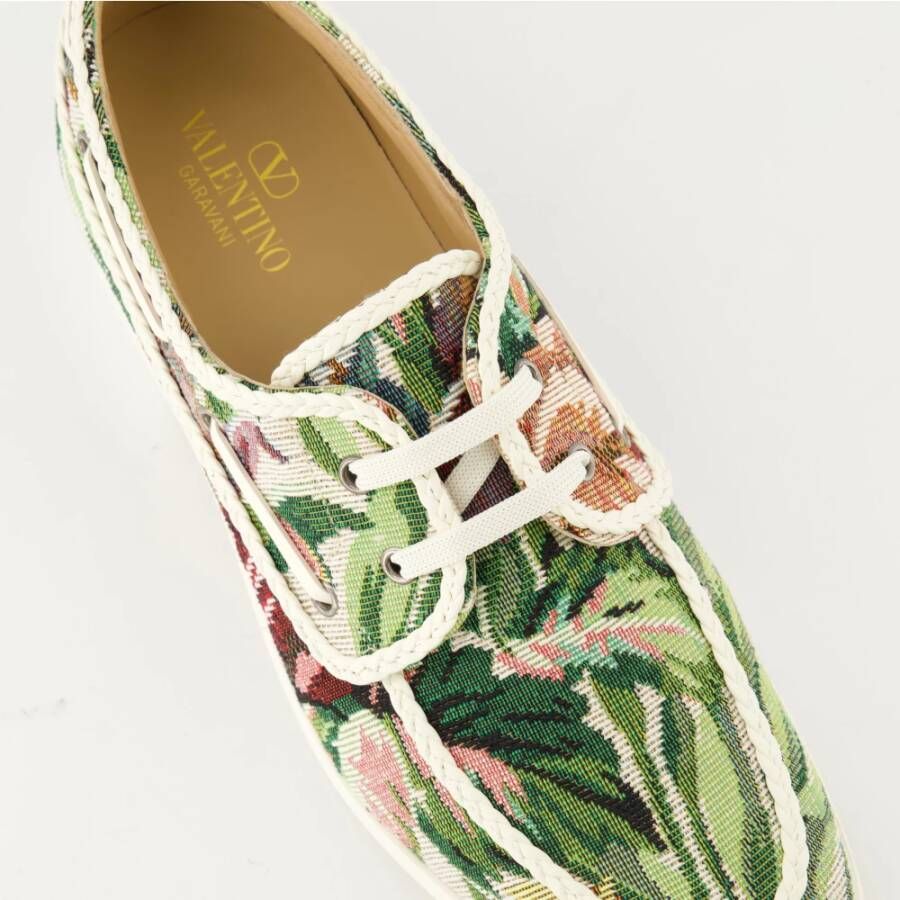 Valentino Garavani Bloemen canvas bootschoenen Multicolor Heren