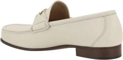 Valentino Garavani Blokhak Leren Loafers met VLogo White Heren