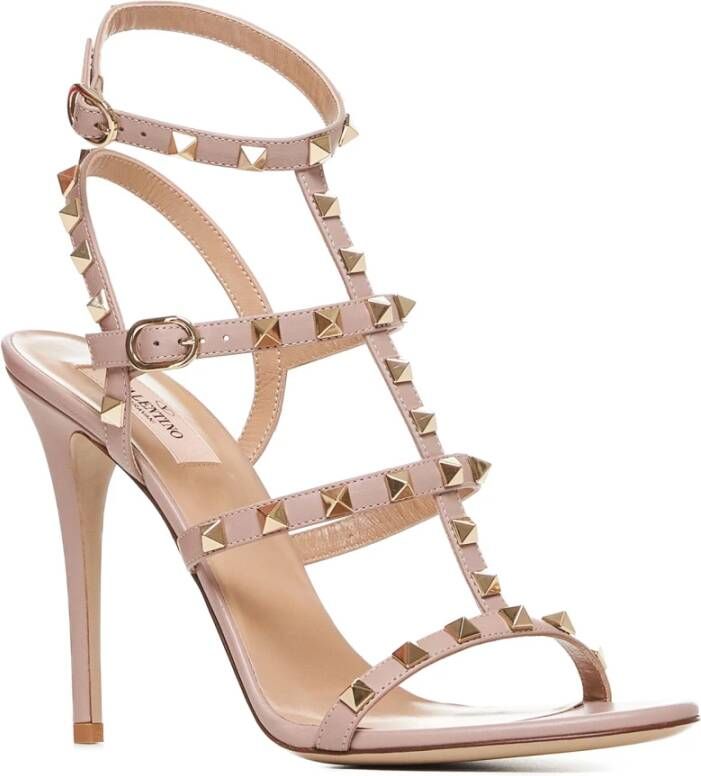 Valentino Garavani Blush Pink Rockstud High Heel Sandalen Pink Dames