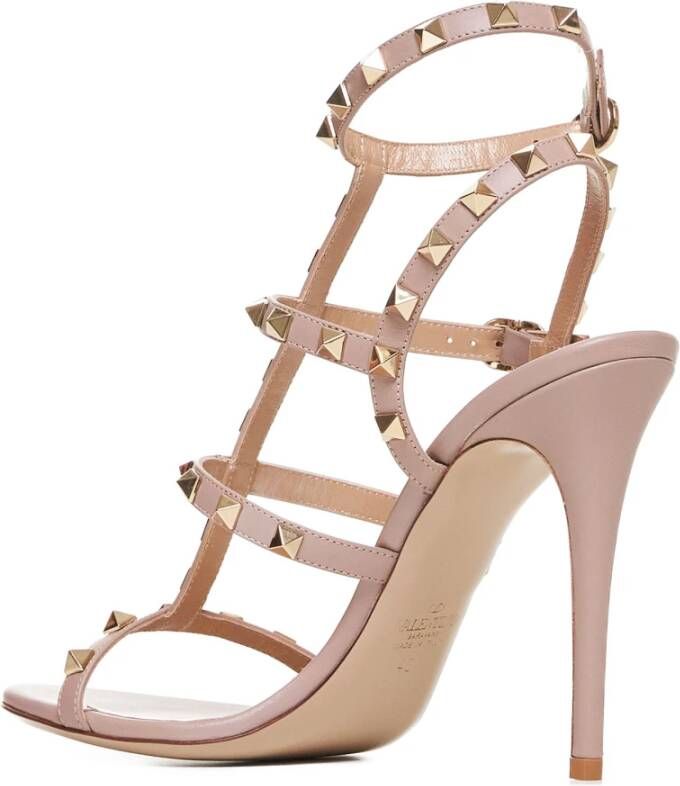 Valentino Garavani Blush Pink Rockstud High Heel Sandalen Pink Dames