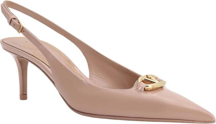 Valentino Garavani Bold Edition Patent Leather Slingback Heels Pink Dames